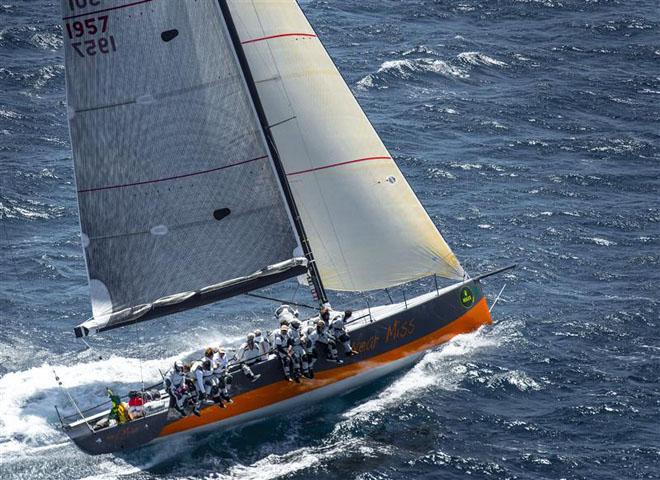 2013 Giraglia Rolex - 2011 overall winner NEAR MISS (SUI) after the offshore race start ©  Rolex/ Kurt Arrigo http://www.regattanews.com